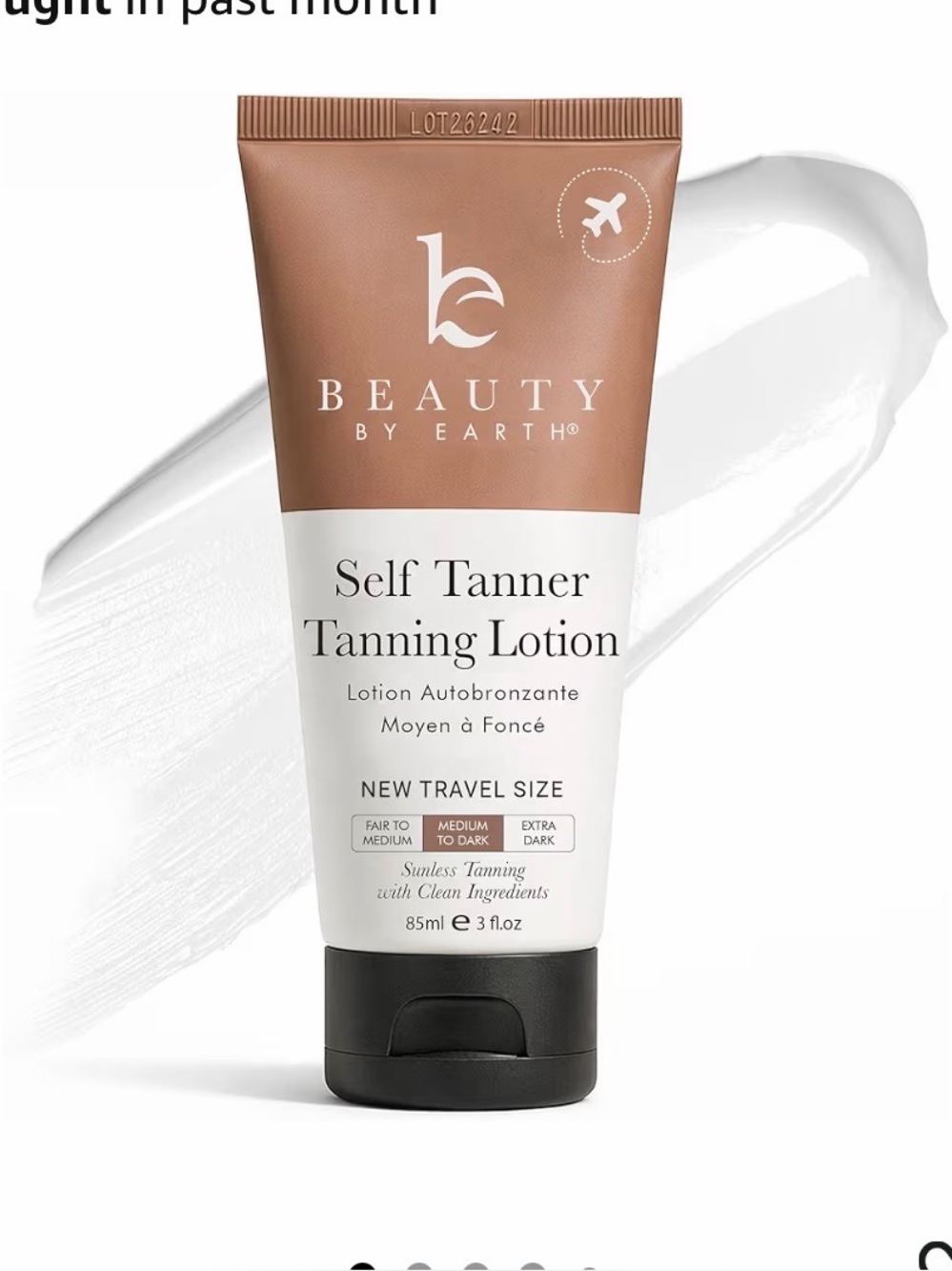 Beauty by Earth Self Tanner Tanning lotion 3 oz medium to dark